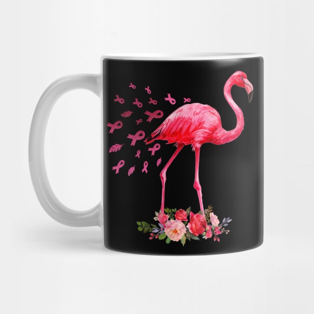 Flamingo Pink Ribbon Breast Cancer Awareness by cruztdk5